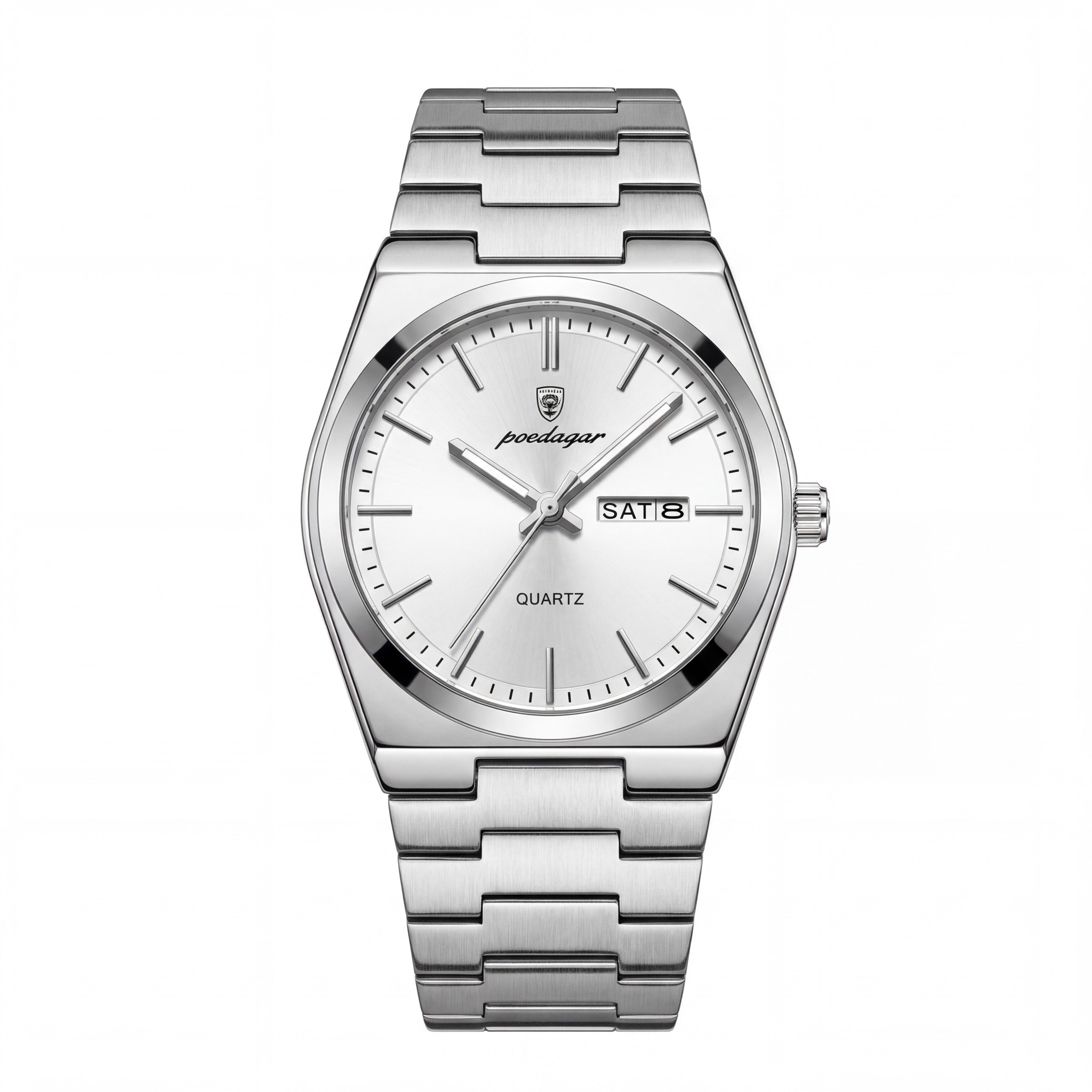 Raxton Linear Steel 40mm | Silver White
